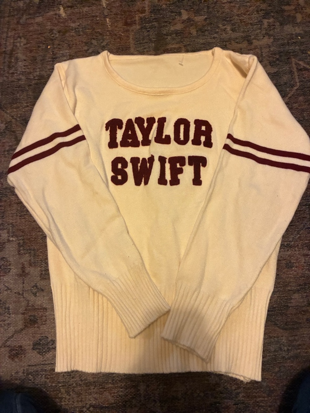 Taylor Swift Red Era Collegiate Knit Sweater xs